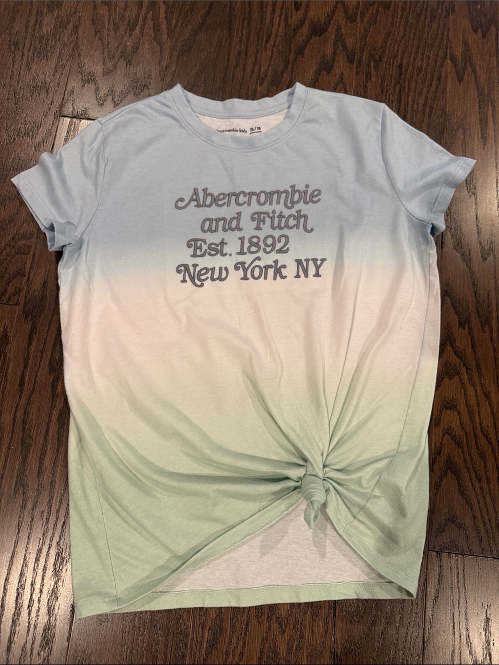 Abercrombie & Fitch baby blue t-shirt